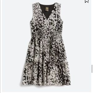 NWOT Keira Smocked Detail Dress stitch fix black and white floral sundress